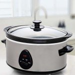 OVENTE 3.7 Quart Electric Slow Cooker, Silver