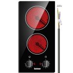 Karinear 2 Burner 12-Inch Electric Cooktop