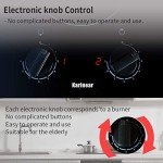 Karinear 2 Burner 12-Inch Electric Cooktop