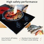 Karinear 2 Burner 12-Inch Electric Cooktop