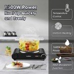CUSIMAX 1500W Portable Electric Hot Plate