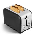 YSSOA Retro 2-Slice Stainless Steel Toaster