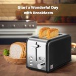 YSSOA Retro 2-Slice Stainless Steel Toaster