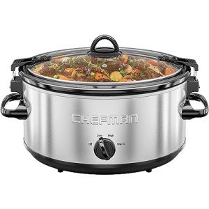 Chefman 6-Quart Slow Cooker with Locking Lid