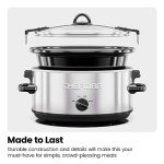 Chefman 6-Quart Slow Cooker with Locking Lid