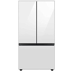 SAMSUNG 24 Cu. Ft. White Glass French Door Refrigerator