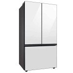 SAMSUNG 24 Cu. Ft. White Glass French Door Refrigerator