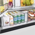 SAMSUNG 24 Cu. Ft. White Glass French Door Refrigerator