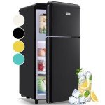 WANAI 3.5 Cu.ft Retro Mini Fridge & Freezer
