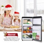 WANAI 3.5 Cu.ft Retro Mini Fridge & Freezer
