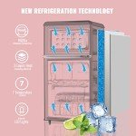 WANAI 3.5 Cu.ft Retro Mini Fridge & Freezer
