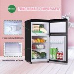 WANAI 3.5 Cu.ft Retro Mini Fridge & Freezer