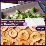 500 Parchment Paper Sheets for Freeze Dryer Medium Trays