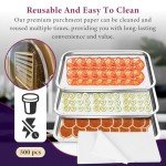 500 Parchment Paper Sheets for Freeze Dryer Medium Trays