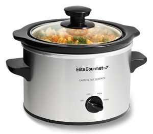 Elite Gourmet 1.5 Quart Electric Slow Cooker