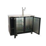 PEAKCOLD 2-Door Kegerator with Double Tap