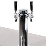 PEAKCOLD 2-Door Kegerator with Double Tap
