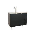 PEAKCOLD 2-Door Kegerator with Double Tap