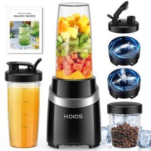 KOIOS 1000W Blender & Grinder with Portable Cups