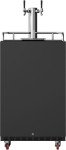 EdgeStar Dual Tap Built-In Kegerator - Black Stainless Steel