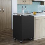 EdgeStar Dual Tap Built-In Kegerator - Black Stainless Steel