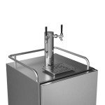 EdgeStar Dual Tap Built-In Kegerator - Black Stainless Steel