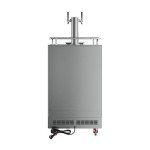 EdgeStar Dual Tap Built-In Kegerator - Black Stainless Steel