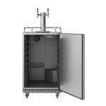 EdgeStar Dual Tap Built-In Kegerator - Black Stainless Steel