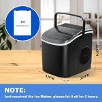 YSSOA Countertop Ice Maker - Quick 9 Cubes in 6 Mins