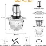 Versatile Food Processor and Meat Grinder Combo