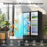 BODEGACOOLER 27 Cu.Ft. Glass Door Beverage Cooler