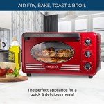 Nostalgia Retro 0.7 Cu. Ft. Toaster Oven - Red