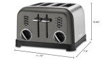 Cuisinart Classic 4-Slice Toaster - Black/Stainless Steel