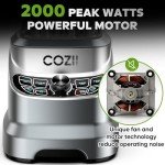 Cozzi 2000W Professional Smoothie Blender with To-Go Cup