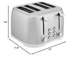4-Slice Toaster with 6 Browning Settings - Silver