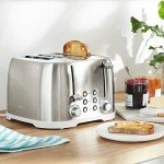 4-Slice Toaster with 6 Browning Settings - Silver