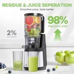 350W Cold Press Masticating Juicer with Large Chute