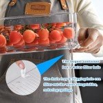 KUMD Stackable Fridge Organizer Bins with Lids