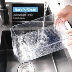 KUMD Stackable Fridge Organizer Bins with Lids
