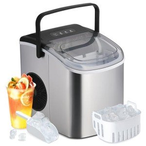 Countertop Ice Maker - 9 Bullet Ice in 6 Mins