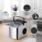 Countertop Ice Maker - 9 Bullet Ice in 6 Mins