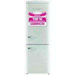 Classic Retro Mint Green Bottom-Mount Refrigerator