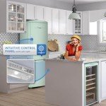 Classic Retro Mint Green Bottom-Mount Refrigerator