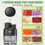 Compact 4-Cup Electric Mini Food Processor