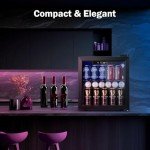 LHRIVER Mini Beverage Cooler - 48 Can Capacity