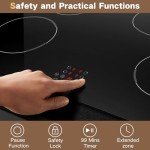 Karienvir 30" Electric Cooktop with 4 Burners