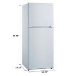 Magic Cool Slim Freestanding Refrigerator with Top Freezer