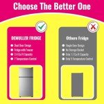 Demuller 2.4 Cu.ft Compact Mini Fridge with Freezer