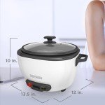 BLACK+DECKER 28-Cup Rice Cooker with Steamer