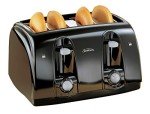 Sunbeam 4-Slice Wide Slot Toaster, Black